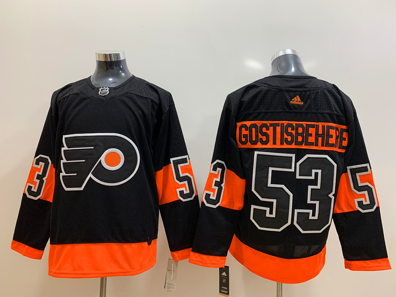 Men's Philadelphia Flyers Shayne Gostisbehere #53 Black Jersey